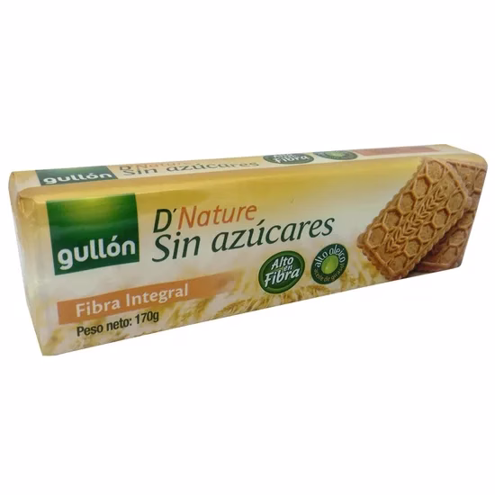 Biscoito Gullón Fibra Integral Sem Açúcar 170G