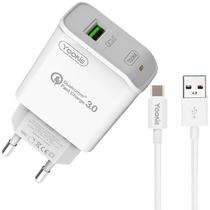 Carregador Yookie KI22 Bivolt - Cabo USB-C 