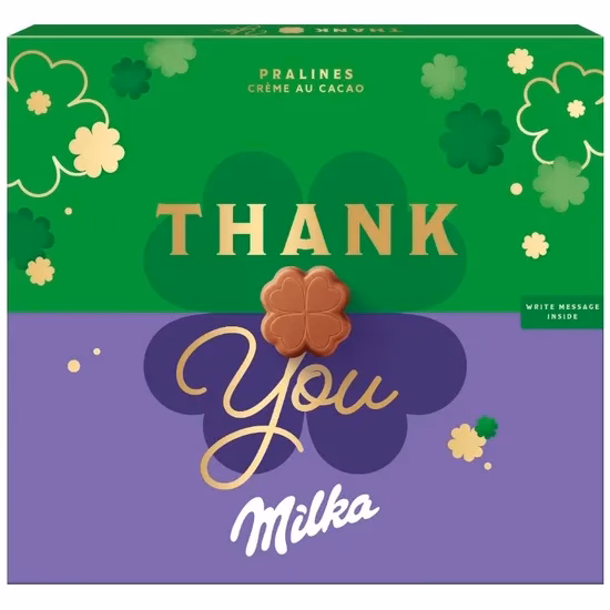 Chocolate Milka Pralines Thank You 110G