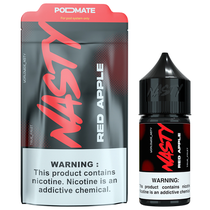 Essência para Vaper Nasty Juice PodMate Salt Red Apple 30ML