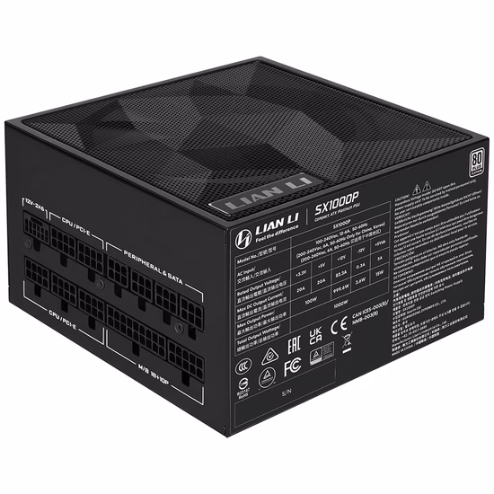 Fonte Lian Li ATX SX1000P 80 Plus Platinum 1000W foto 1