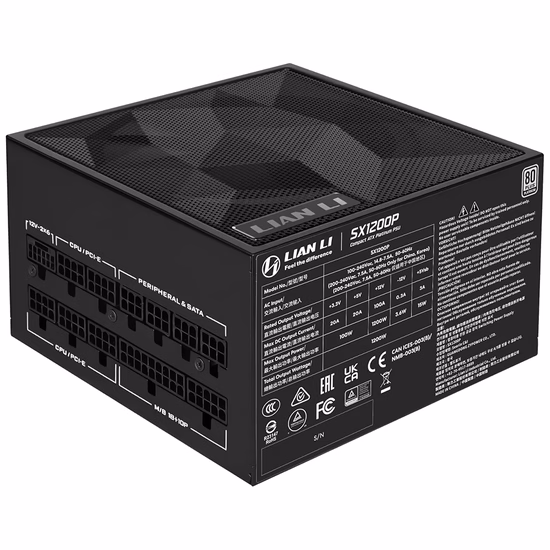 Fonte Lian Li ATX SX1200P 80 Plus Platinum 1200W foto 2
