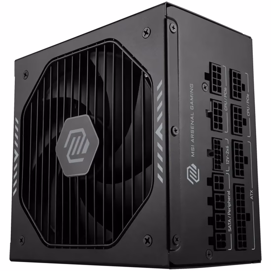 Fonte MSI ATX Mag A850GLS 80 Plus Gold 850W foto 2