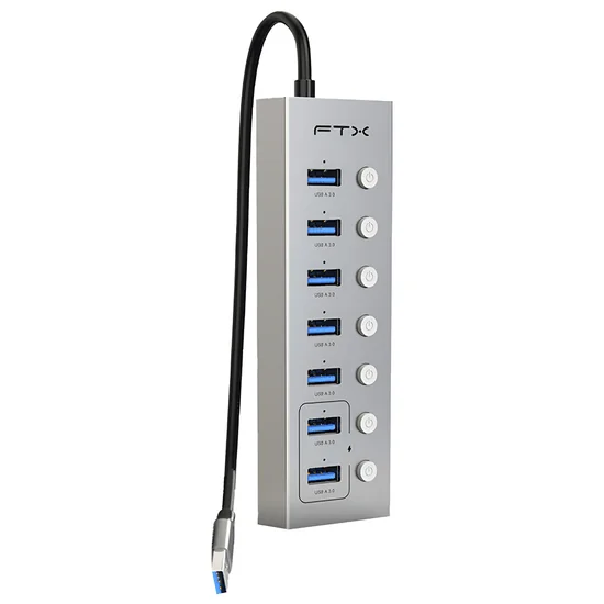 Hub USB FTX CT-HUBU7-AG - 7 Portas USB foto 1