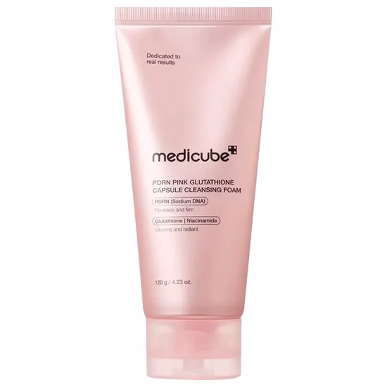Limpador Facial Medicube PDRN Pink Glutathione Capsule Cleansing Foam 120G