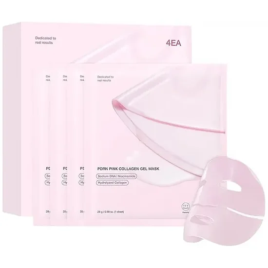 Máscara Facial Medicube PDRN Pink Collagen Gel Mask 4 Unidades