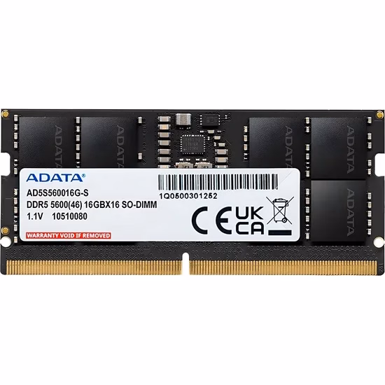 Memória Adata DDR5 16GB 5600MHz Notebook AD5S560016G-S