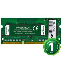 Memória Macrovip DDR3L 4GB 1600MHz Notebook MV16LS11/4