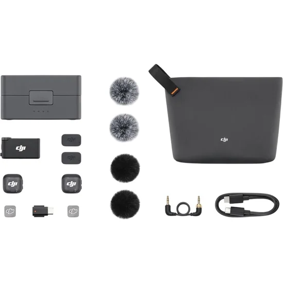 Microfone DJI Mic 3 (2 TX + 1 RX + Charging Case) foto 2