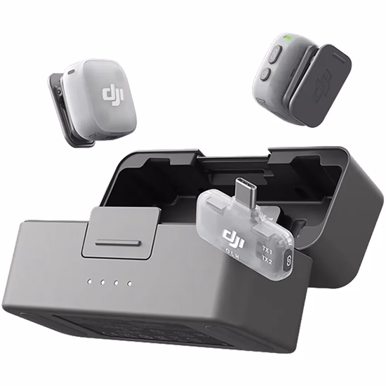 Microfone DJI Mic Mini 2 (2 TX + Mobile 1 RX + Charging Case)