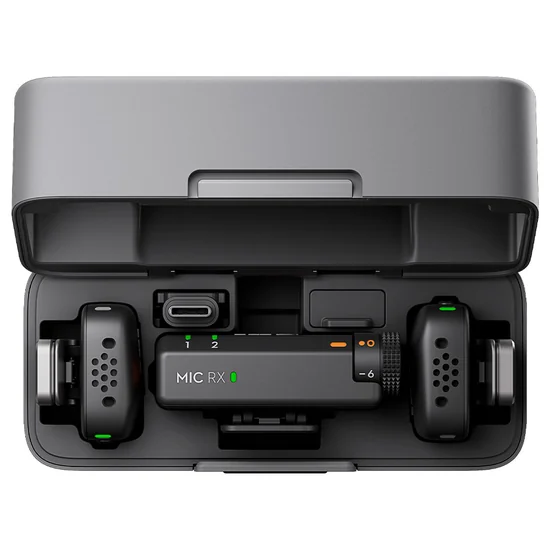 Microfone DJI Mic Mini (2 TX + 1 RX + Charging Case) foto 1