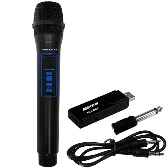 Microfone Mega Star MICWR8 Sem Fio