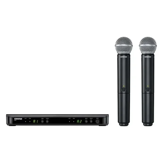 Microfone Shure BLX288/PG58 Sem Fio