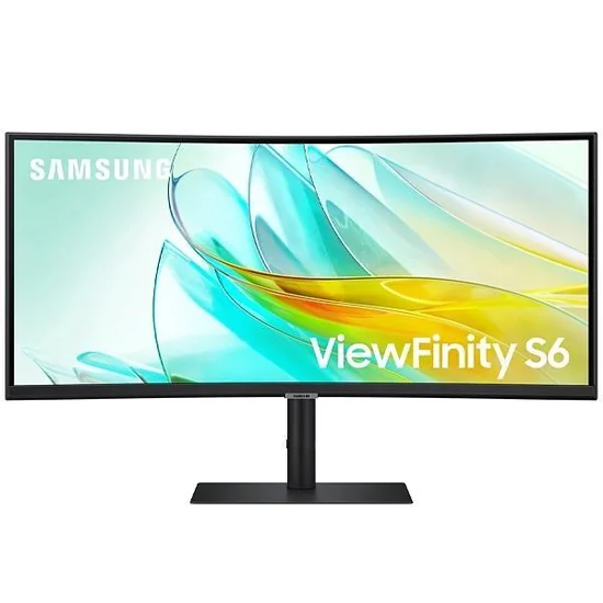 Monitor Samsung ViewFinity S6 LED LS34C650UAN UWQHD 34" Curvo
