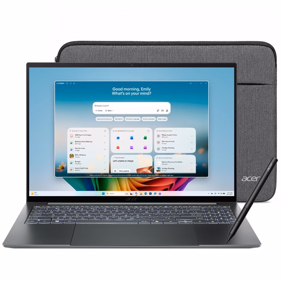 Notebook Acer Swift 16 AI SF16-71T-70PN Intel Core Ultra X7 1.5GHz / Memória 16GB / SSD 1TB / 16" / Windows 11