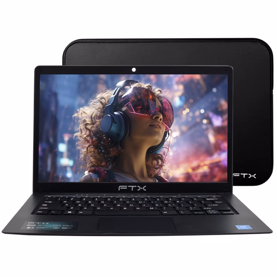 Notebook FTX N14-C2564IN Intel Celeron 1.1GHz / Memória 4GB / SSD 256GB / 14" / Windows 11