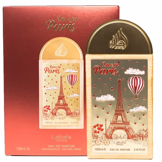 Perfume Lattafa Love In Paris Eau de Parfum Unissex 100ML