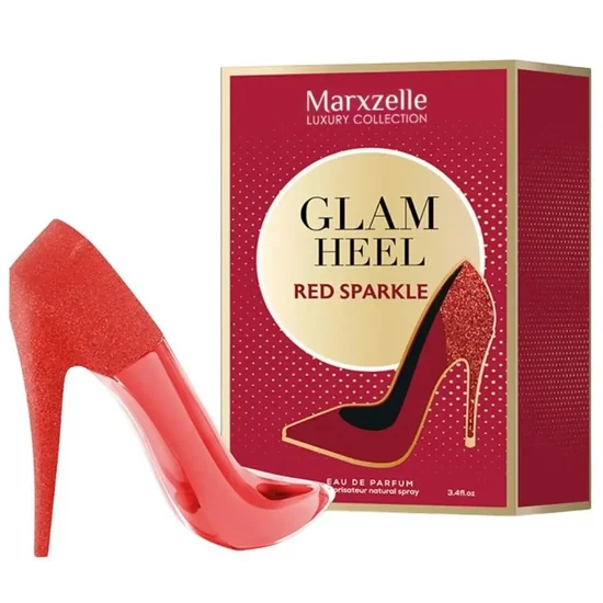 Perfume Marxzelle Glam Heel Red Sparkle Eau de Parfum Feminino 90ML