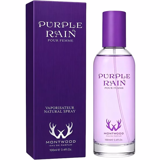 Perfume Montwood Purple Rain Pour Femme Eau de Toilette Feminino 100ML