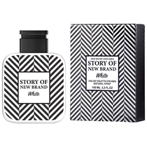 Perfume New Brand Story Of White Eau de Toilette Masculino 100ML foto 2