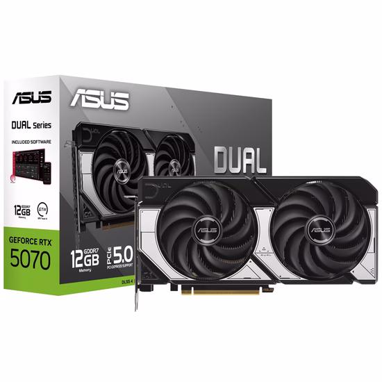 Placa de Vídeo Asus Dual GeForce RTX5070 12GB GDDR7 PCI-Express