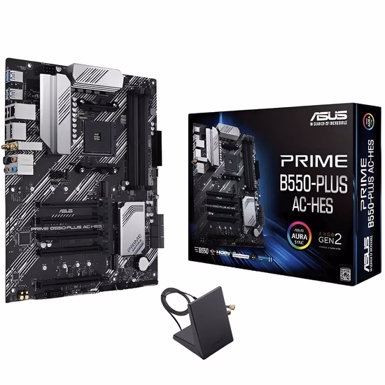 Placa Mãe Asus Prime B550-Plus AC-HES AMD Soquete AM4