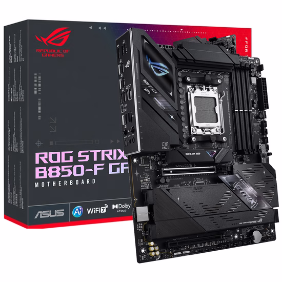 Placa Mãe Asus Rog Strix B850-F Gaming Wi-Fi 7 Neo AMD Soquete AM5