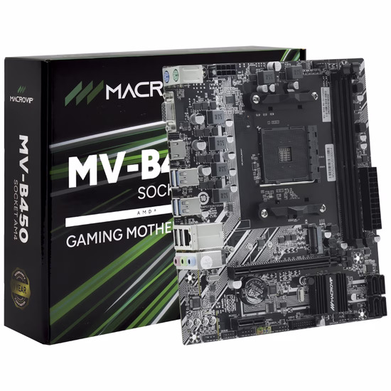 Placa Mãe Macrovip MV-B450 AMD Soquete AM4