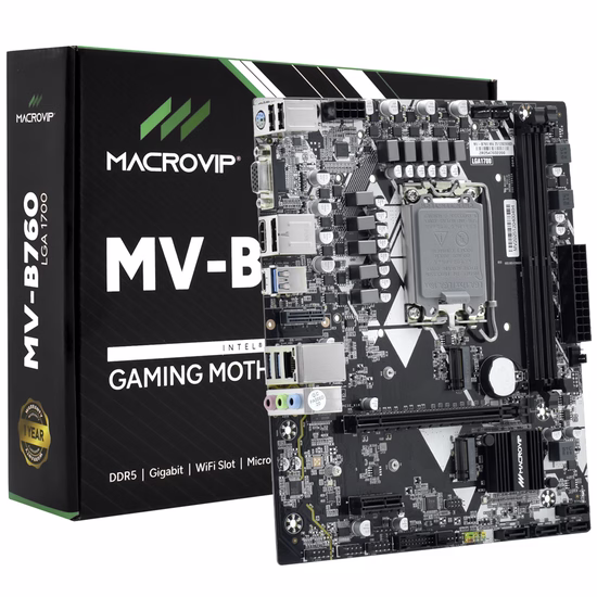 Placa Mãe Macrovip MV-B760 Intel Soquete LGA 1700