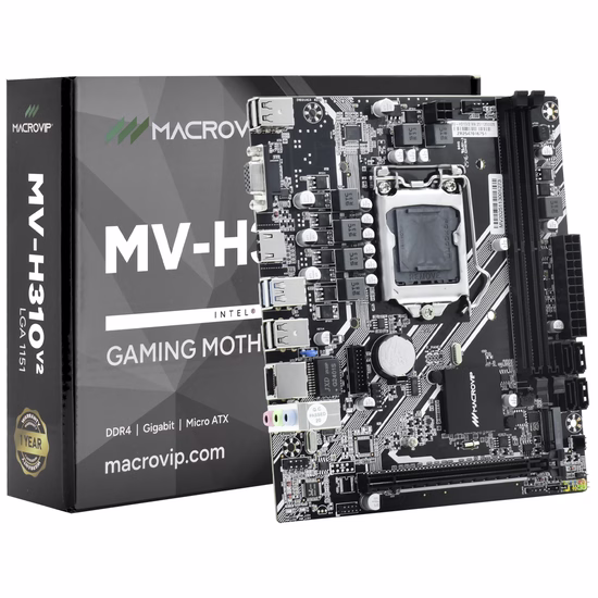 Placa Mãe Macrovip MV-H310V2 Intel Soquete LGA 1151
