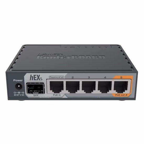 Roteador Wireless Mikrotik RB760IGS Hex S