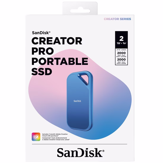SSD Externo Sandisk Creator Pro 2TB USB-C 3.2 foto 2