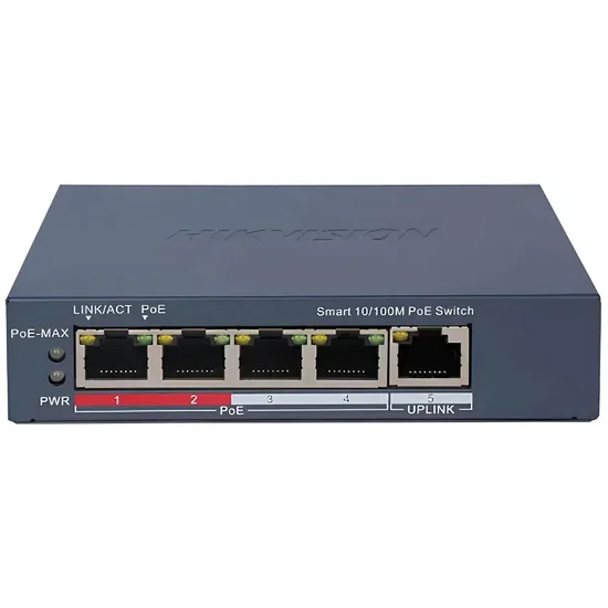 Switch Hikvision DS-3E1105P-EI/M - 4 Portas