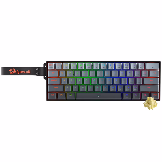 Teclado Redragon Fizz Mini K617GGB-RGB-MP USB
