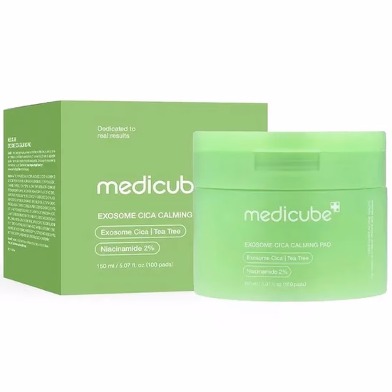 Tônico Facial Medicube Exosome Cica Calming Pad 100 Unidades