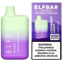 Vaper Descartável Elfbar BC4000 Cranberry Grape 4000 Puffs
