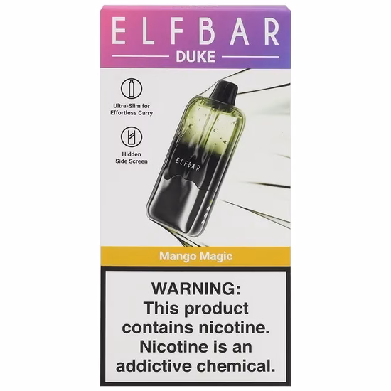 Vaper Descartável Elfbar Duke 35K Mango Magic 35000 Puffs