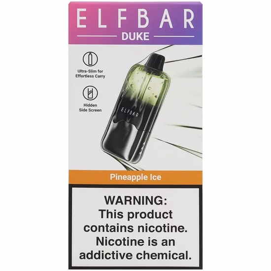 Vaper Descartável Elfbar Duke 35K Pineapple Ice 35000 Puffs