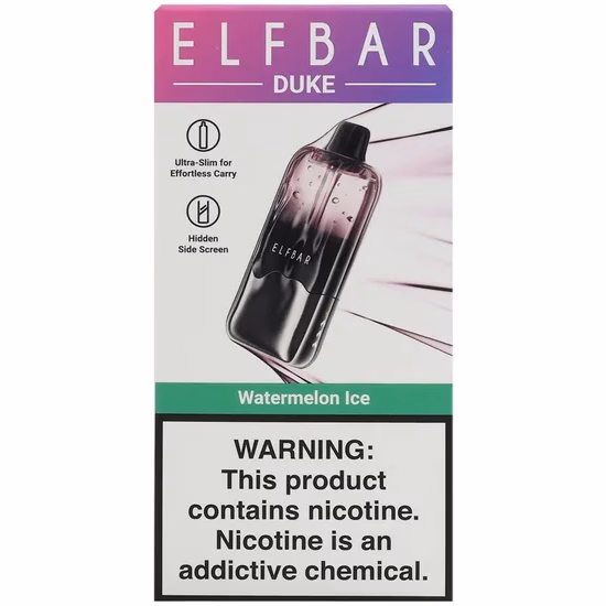 Vaper Descartável Elfbar Duke 35K Watermelon Ice 35000 Puffs