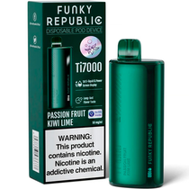Vaper Descartável Elfbar Funky Republic Ti7000 Passion Fruit Kiwi Lime 7000 Puffs