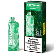 Vaper Descartável Elfbar Lost Mary MO5000 Black Mint 5000 Puffs