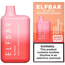 Vaper Descartável Elfbar BC4000 Peach Mango Watermelon 4000 Puffs