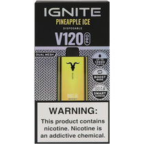 Vaper Descartável Ignite V120 Pro Gold Pineapple Ice 12000 Puffs