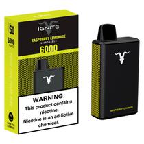 Vaper Descartável Ignite V60 Raspberry Lemonade 6000 Puffs