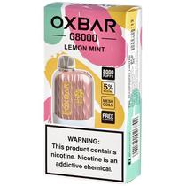 Vaper Descartável Oxbar G8000 Lemon Mint 8000 Puffs