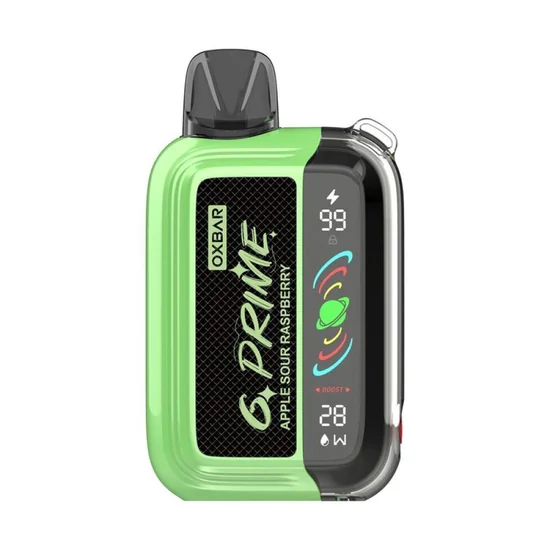 Vaper Descartável Oxbar G Prime Apple Sour Raspberry 25000 Puffs