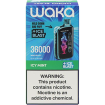 Vaper Descartável Waka Blast Icy Mint 36000 Puffs