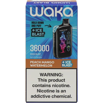 Vaper Descartável Waka Blast Peach Mango Watermelon 36000 Puffs