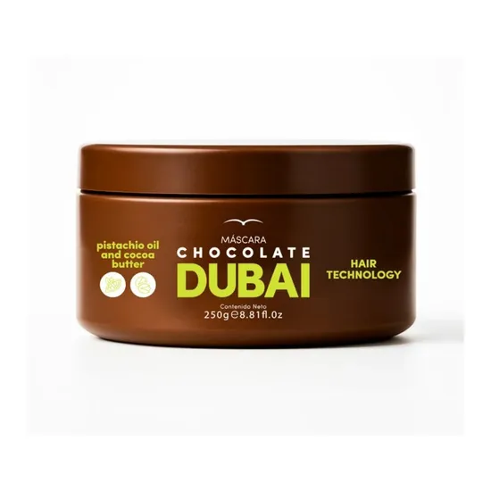 Mascara Capilar Bekim Chocolate Dubai - Pistacho 250G