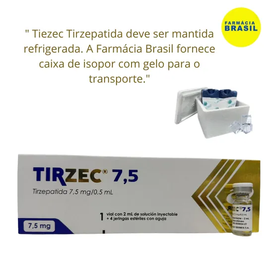 tirzepatide preço no brasil Tirzec Tirzepatida 7.50MG Super Oferta 1 Ampola 2ML para 4 Aplicações de  7.50MG/0 .5ML. Temos Caixa de Isopor e Gelo. Super Oferta